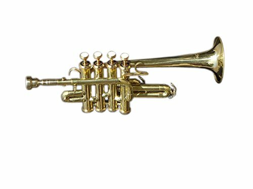 Piccolo Trumpet Brass Finish Picollo Bb/A,Pitch W/Case-Mp Gold FAST,SHIPPING - Picture 2 of 4