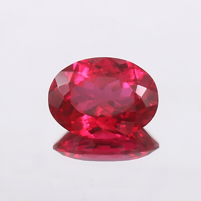 Flawless Mozambique Blood Red Ruby Loose Oval Gemstone Cut, Fine Quality 13.10 C