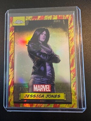 Topps Marvel Chrome - Jessica Jones #120 - /39 Human Torch Refractor