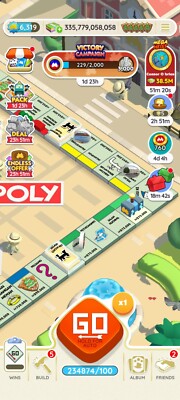 monopoly go account 200.000 / 200k dices. Please Read description for more