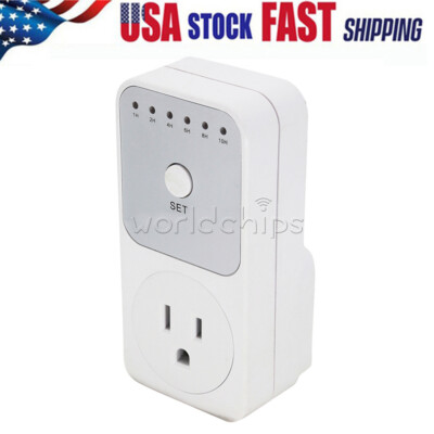 Smart Control Countdown Timer Switch Auto Shut off Outlet Plug-in Socket USA