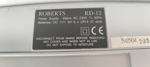 Roberts dab/fm radio Gemini 12. RD-12. SPARES OR REPAIR - Picture 4 of 15