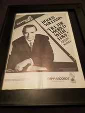 Roger Williams Fill The World With Love Rare Original Promo Poster Ad Framed! #1