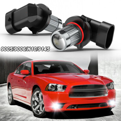 For 2011-2019 Dodge Charger White 9005 9006 HB3 Fog Lights Replacement  Bulbs 2pc