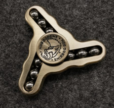 New Brass Hand Twisting Spinning Top Gyro Gyroscope Bearing Spinner Toy Gift