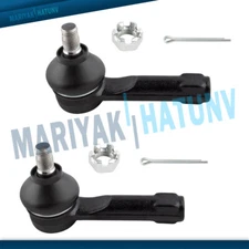 Pair (2) Front Outer Tie Rod Ends For Nissan Sentra 240SX 200SX Altima Stanza