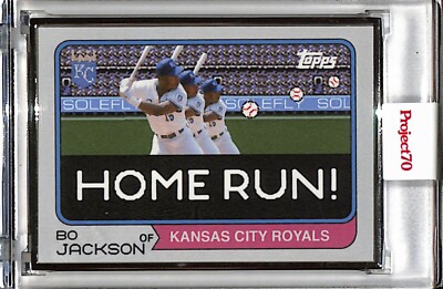 2021 TOPPS PROJECT 70 #549 BO JACKSON BY SOLEFLY P70 AP SILVER FRAME 03/51
