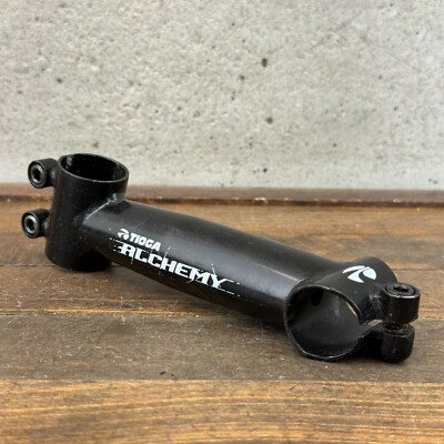 Vintage Tioga Alchemy 1 1/8 in Threadless Stem 140 mm MTB Black 25.4 mm Clamp
