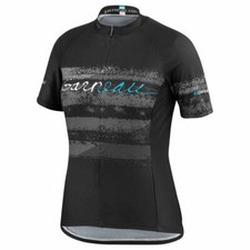 NWT - GARNEAU Women's 'TOUR 2' Black FULL ZIP  CYCLING JERSEY - XXS