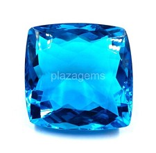 Lab Created 284.40Ct EGL Cushion Cut Transparent Sky-Blue Topaz Loose Gems 5JJC