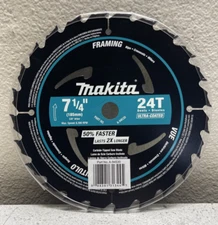 Makita Carbide-Tipped Saw Blade 24T Dents Ultra-Coated 7 1/4"