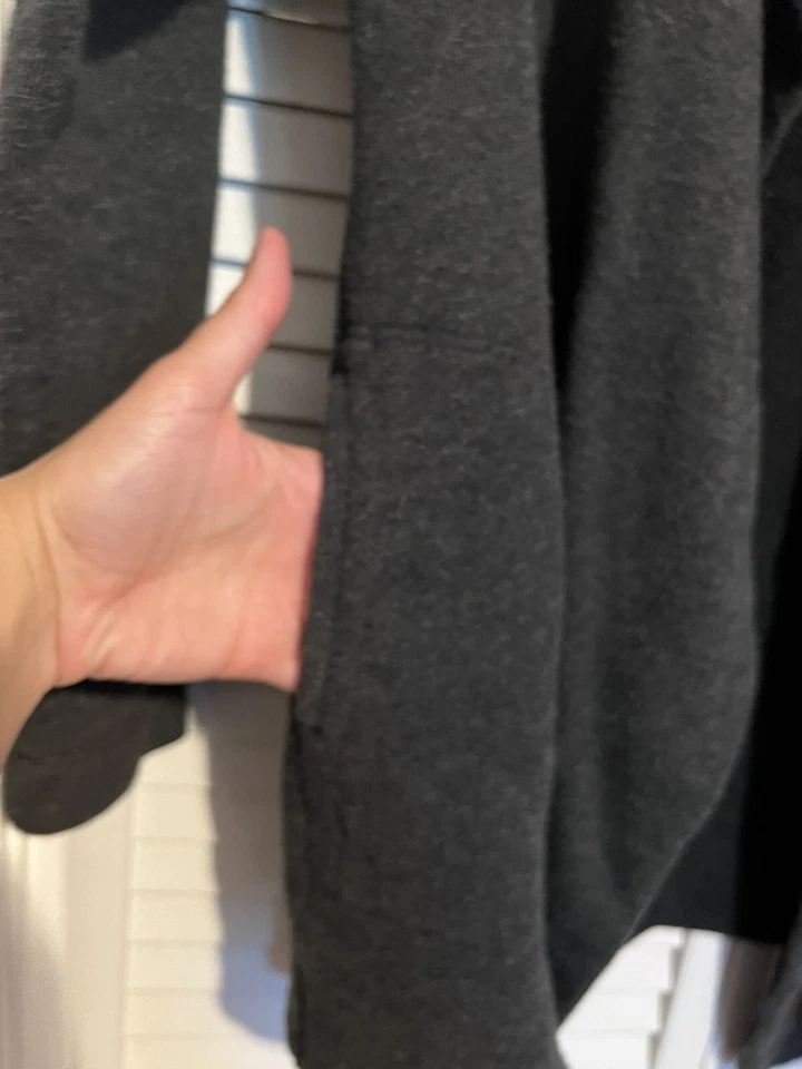 GAP Women's Size Medium M Cardigan Sweater Open Front Jacket Charcoal Gray - Image 2 of 4