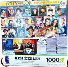 NOS Ken Keeley Ceaco Jigsaw Puzzle Hollywood Newsstand 1000 Pc. New Sealed 2013