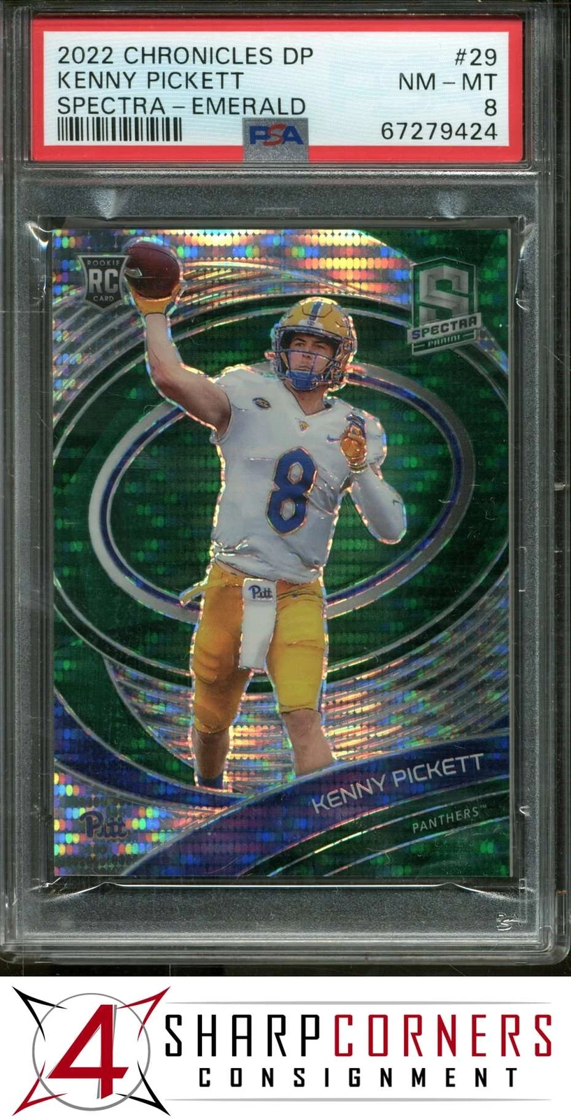 Kenny Pickett Panini Chronicles Draft Picks Spectra #29 Emerald