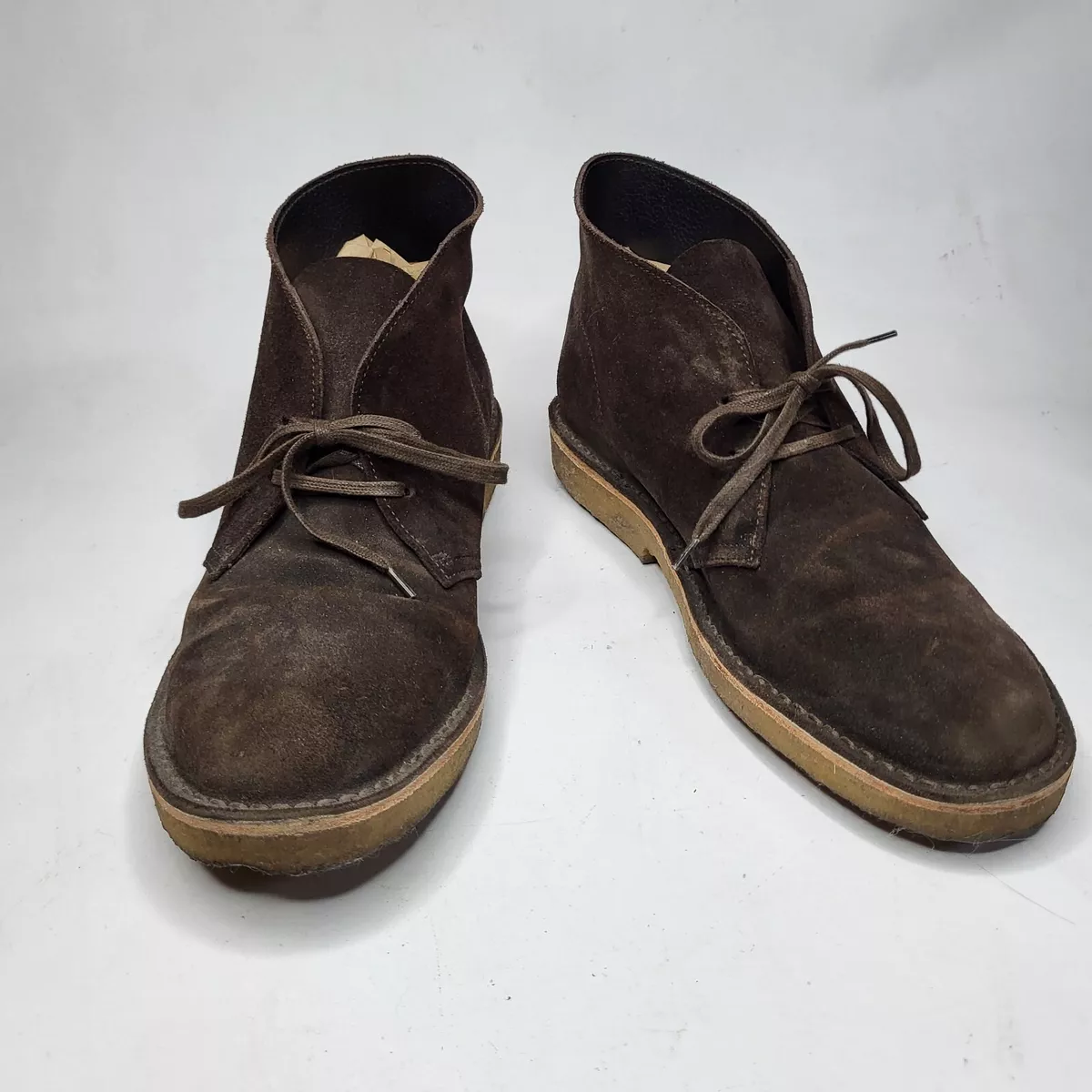 Whitney Hollow Lao Clarks Originals Brown Suede Shoes Size 10 Mens Lace Up 2 Hole | eBay