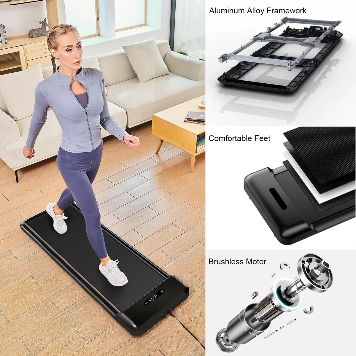 WalkingPad C2 Folding Fitness Treadmil Smart Electric Walking Pad Machine  with APP Motorized Treadmill Exercise for