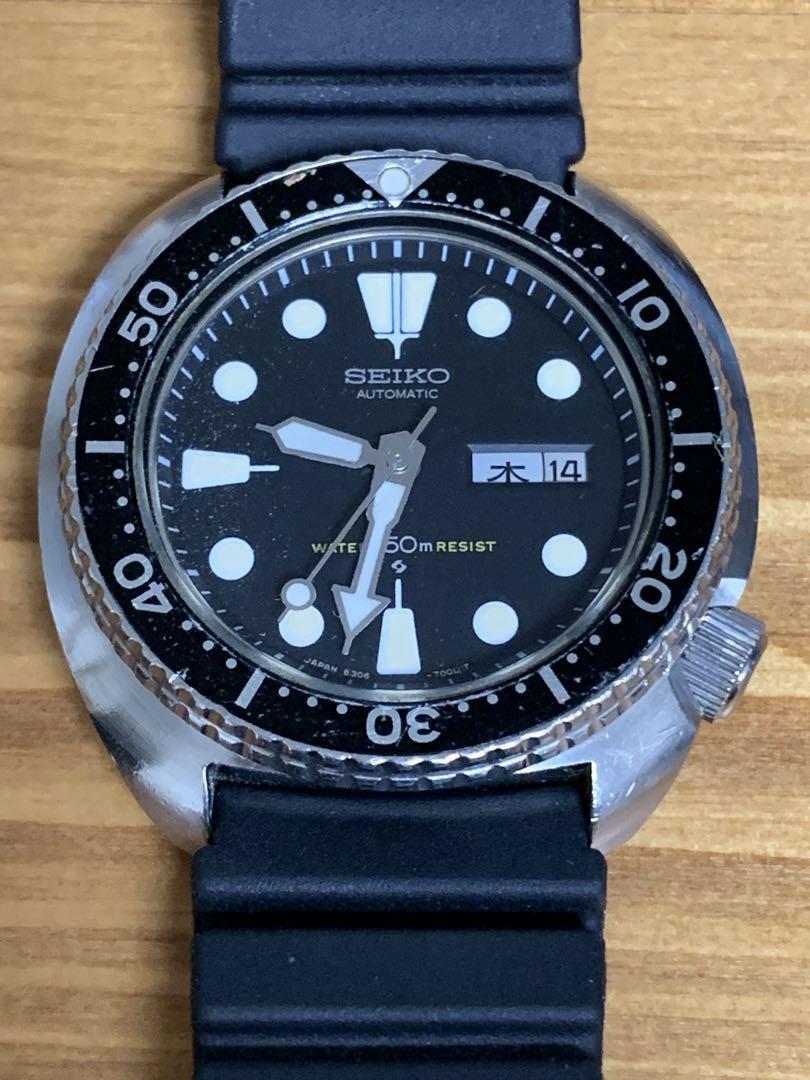 Seiko 3rd Diver 6306-7001 Day Date Black Slv 150M Automatic Seiko 3rd Diver 6306-7001 Day Date Black Slv 150M Automatic