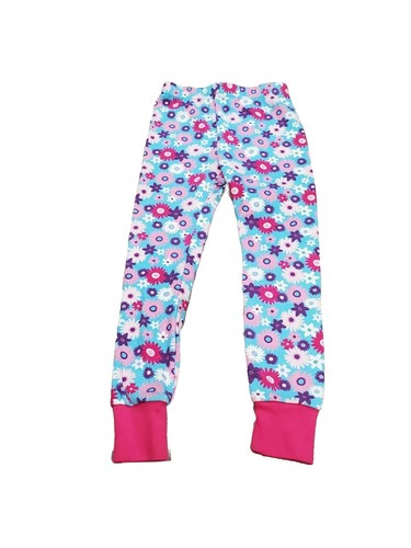 Kirkland Girl Organic Cotton Floral Hippo Long Sleeve Top Pants Pajama Set 5 5T - Picture 6 of 7