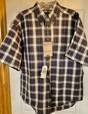 NWT NEW TAGS MEN'S LG DOCKERS Khakiwear SPORT Classic fit Dress Shirt Blue Red