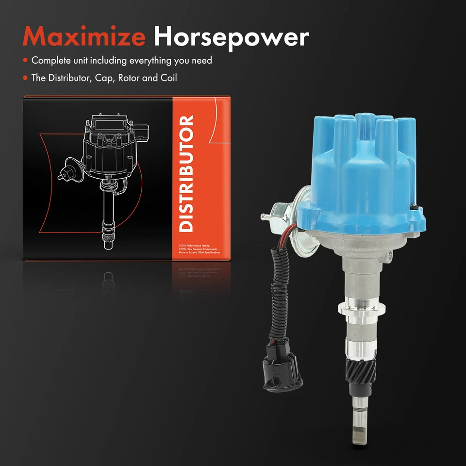 Distribuidor de encendido con tapa y rotor para Jeep Grand Wagoneer Cherokee CJ7 AMC Foto 2 de 4