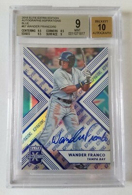 その他 Wander Franco ELITE EXTRA EDITION auto 2018 Panini ELITE EXTRA WANDER FRANCO BLUE ASPIRATIONS AUTO /50