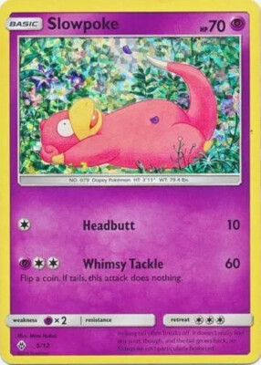 POKEMON MCDONALDS PROMO 2018 - SLOWPOKE 5/12 CONFETTI HOLO | eBay