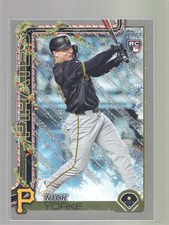 2025 Topps Holiday Nick Yorke #H115 Holiday Silver Glitter (RC) Rookie - Pirates
