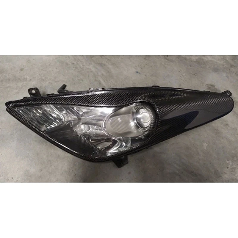 Real Carbon Fiber Add-on Headlight Frame Cover Trim for Toyota Celica 2000-2005 - Image 3 of 4