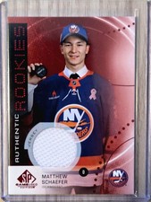 2025-26 SP Game Used Red Jerseys Matthew Schaefer Rookie SP New York Islanders