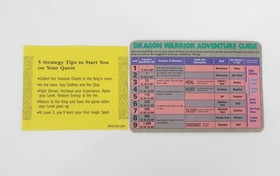 Nintendo NES Dragon Warrior Game Cartridge ~ with Manual, Map, and Guide