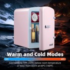 Maxkon 4L Mini Fridge Cooler Warmer 12V for Home Car Refrigerator Beauty Drinks