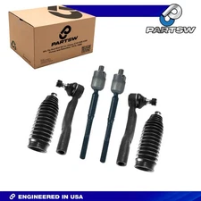PartsW Lexus ES330 Toyota Camry Solara 2004-2008 6Pc Inner Outer Tie Rod Kit