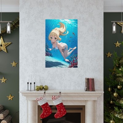 Lillie リーリエ Pokemon Anime Girl Underwater Swim Wall Poster | eBay
