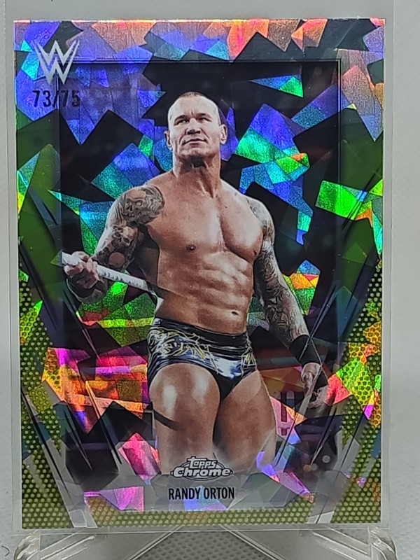 2026 Topps WWE Chrome RANDY ORTON Sapphire Yellow Refractor #'d /75