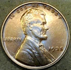 1935 American Cent Lovely AU Red-Brown Lincoln Wheat Philadelphia Mint Penny