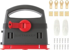 Takker Easy One-Step Hardwall Picture Frame Hanging Tool Kit & Refill Pack