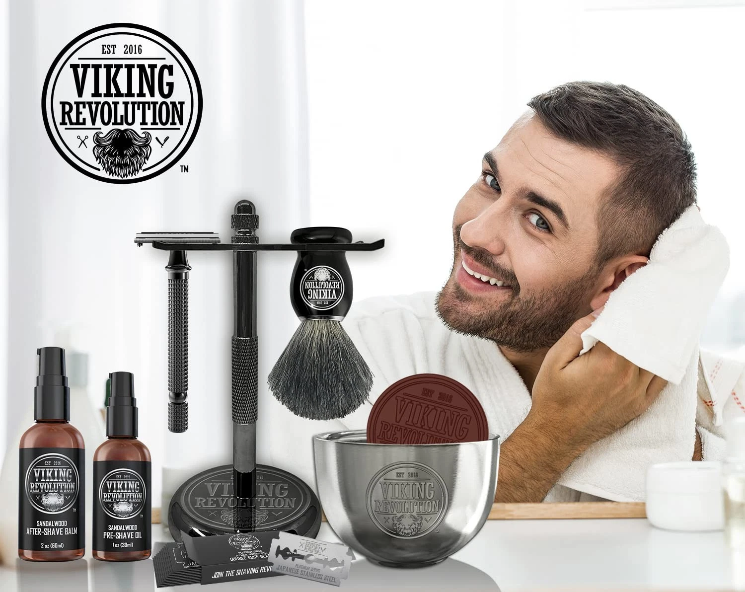 Viking Revolution Safety Razor Shaving Kit