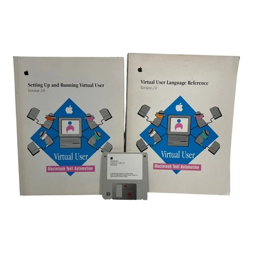 Apple Virtual User Language Reference Setup 2.0 Books Mac Test Automation w Disk