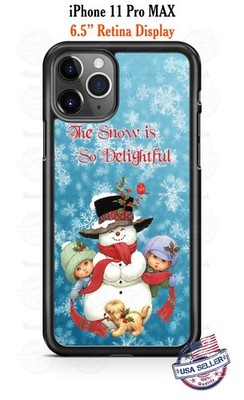 Snow is so Delight Snowman Christmas Phone Case for iPhone 16 Samsung Google