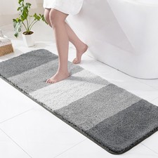 Exclusivo Mezcla Bathroom Rugs Mat 24x70, Extra Soft Non Slip Absorbent Water Mi