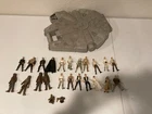 Vintage Star Wars Millenium Falcon Action Figure Carry Case with 22 Figures