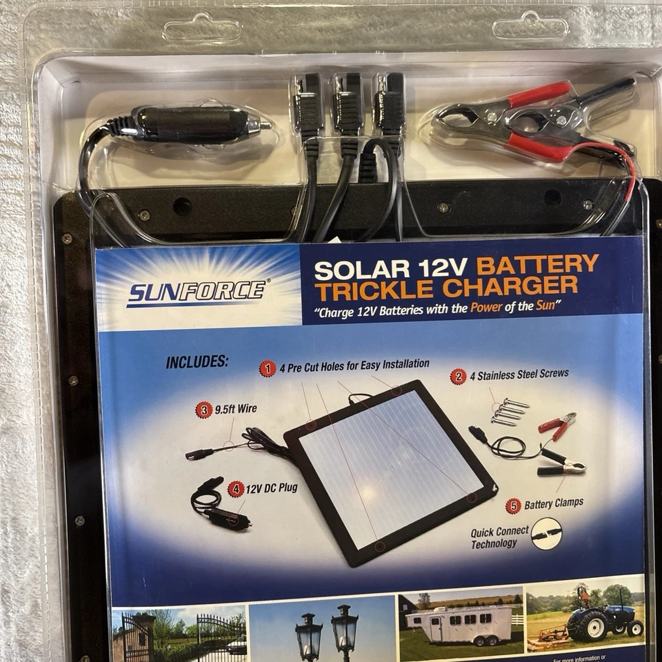 Cargador de goteo de batería solar SUNFORCE 12V 50022 5 VATIOS Foto 4 de 4