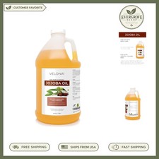 Jojoba Oil 64 fl oz Cold Pressed Unrefined Natural for Skin Hair Nails Body