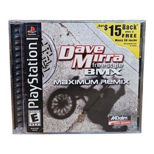 Dave Mirra Freestyle BMX Maximum Remix (Sony PlayStation 1, 2001) PS1 Video Game