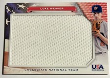 2013 Panini USA Baseball Box Set LUKE WEAVER Mets Jumbo Jersey Patch 26/49