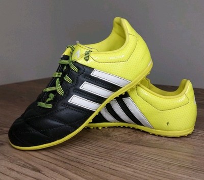 Adidas Ace 15.3 TF Jungen Größe UK 13 schwarz Leder AstroTurf Fußballschuhe