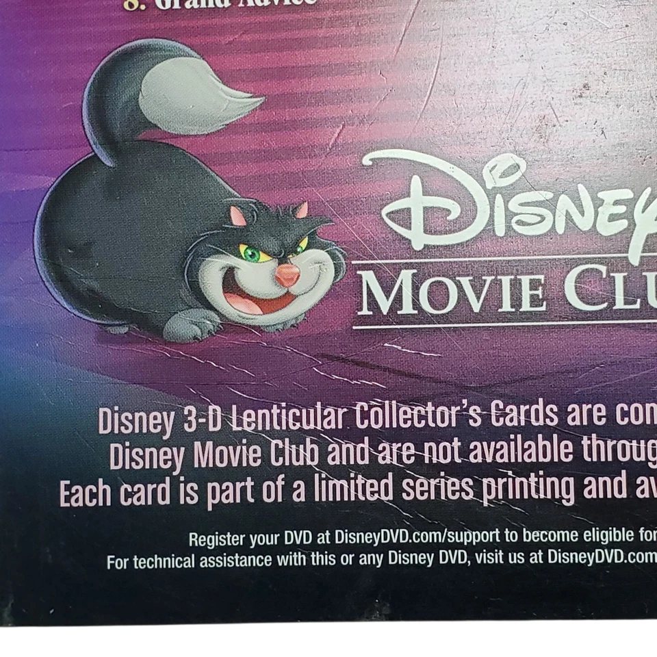 Tarjeta Lenticular Disney's CENICIENTA III, 3-D Disney Movie Club Madrastra Malvada Foto 4 de 4