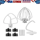 Stainless Steel Kitchen Aid Stand Mixer Attachments 3-Piece K45WW K45DH K45B
