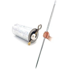 Metal Magic Cane with Tutorial One Touch Opening System for Stage Tricks