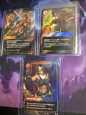 Sivir Ambitious Alt Art 120a/221 Plus Sivir Alt Art 143a + Sivir Battle Mistress